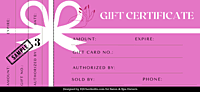 Nail Salon Gift Certificate Nail Salon Gift Certificate